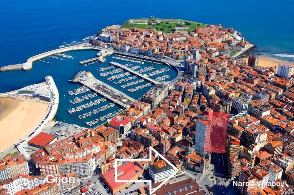 Puerto Deportivo Centro - Wifi Apartment Хихон Екстериор снимка